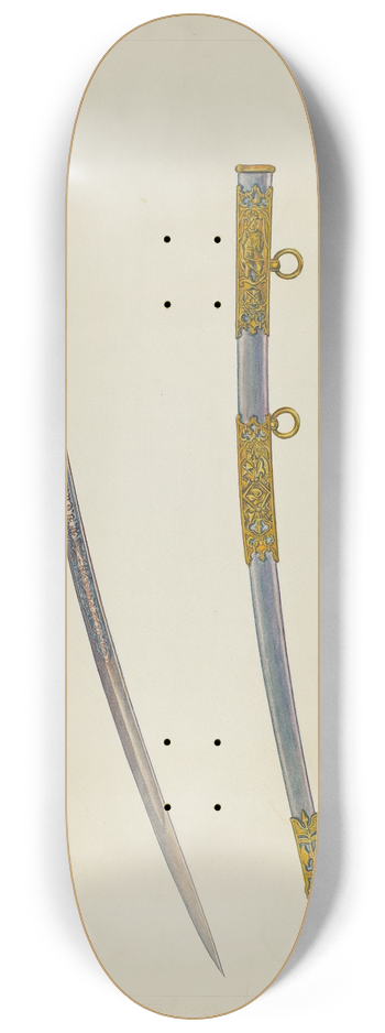 Cecil Smith - Sword and Sheath 8.25 inch art skate deck