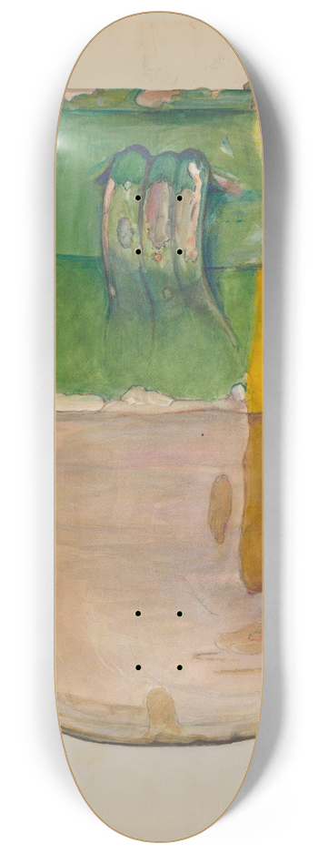 Cecily Edwards - Clay Flower Jar 8.25 inch art skate deck