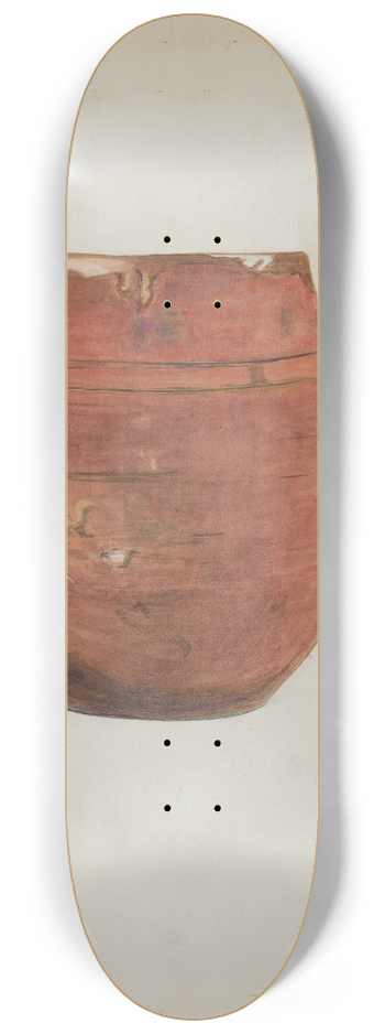 Cecily Edwards - Terra Cotta Pot 8.25 inch art skate deck