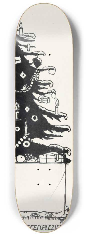 C. Goes - Iwan bij een kerstboom 8.25 inch art skate deck