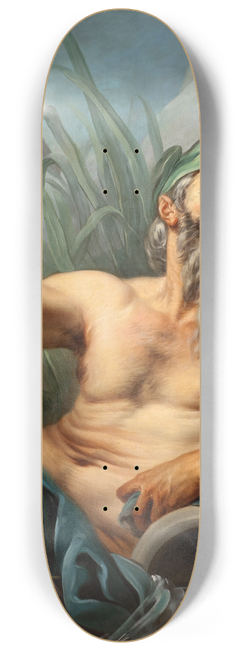 Charles-Andr van Loo - River God 8.25 inch art skate deck