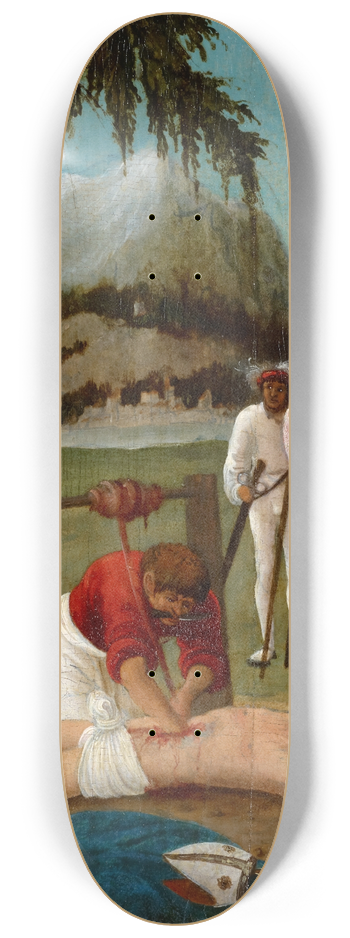 Albrecht Altdorfer Workshop - The Martyrdom of Saint Erasmus 8.25 inch art skate deck