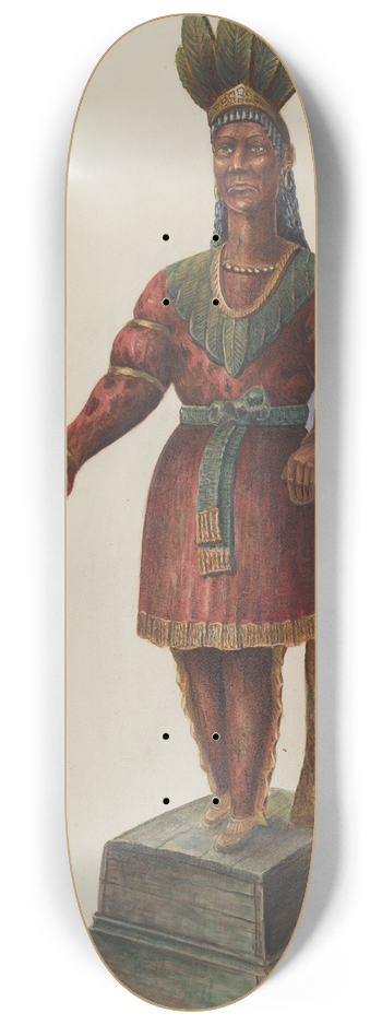 Charles Bowman - Cigar Store Indian 8.25 inch art skate deck