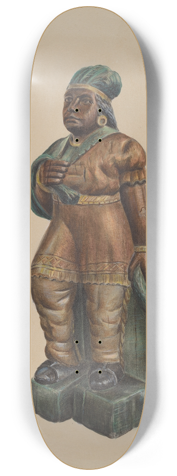 Charles Bowman - Cigar Store Indian 8.25 inch art skate deck