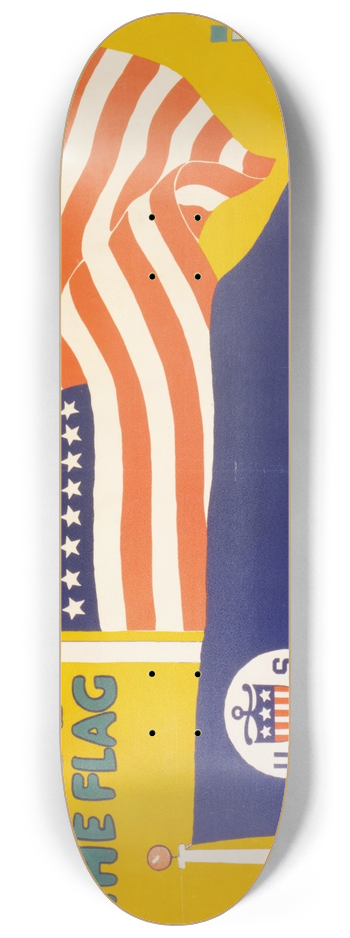 Charles Buckles Falls - Put the pennant beside the flagBoth spell victory 8.25 inch art skate deck