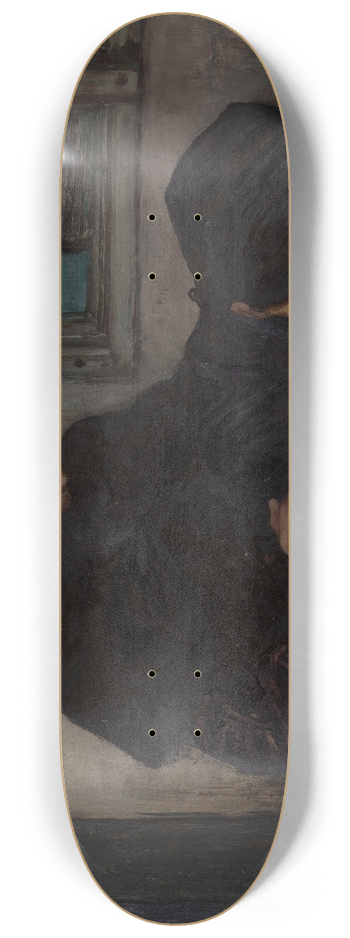 Charles Cottet - Mourning in Ouessant 8.25 inch art skate deck