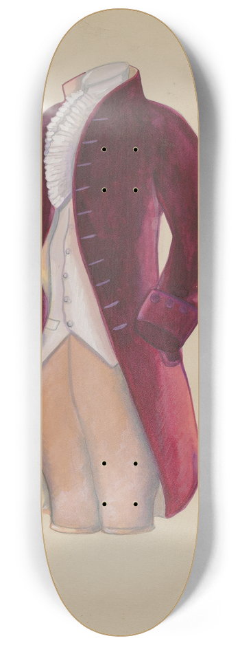 Charles Criswell - Mans Suit 8.25 inch art skate deck