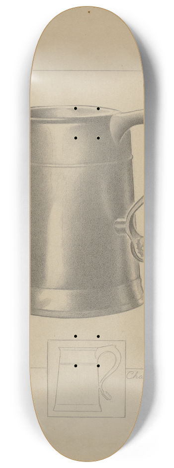 Charles Cullen - Pewter Mug 8.25 inch art skate deck