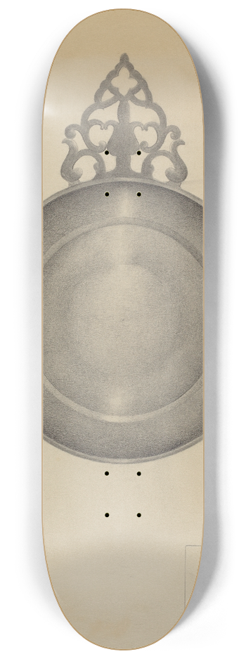 Charles Cullen - Pewter Porringer 8.25 inch art skate deck