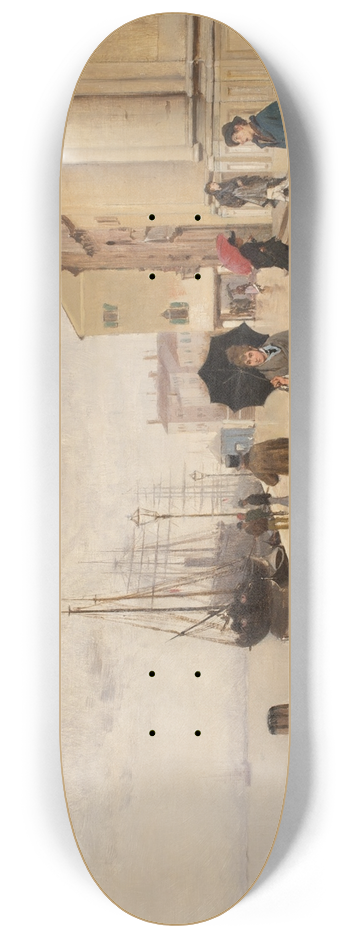 Franz Leo Ruben - Motiv aus Venedig 8.25 inch art skate deck