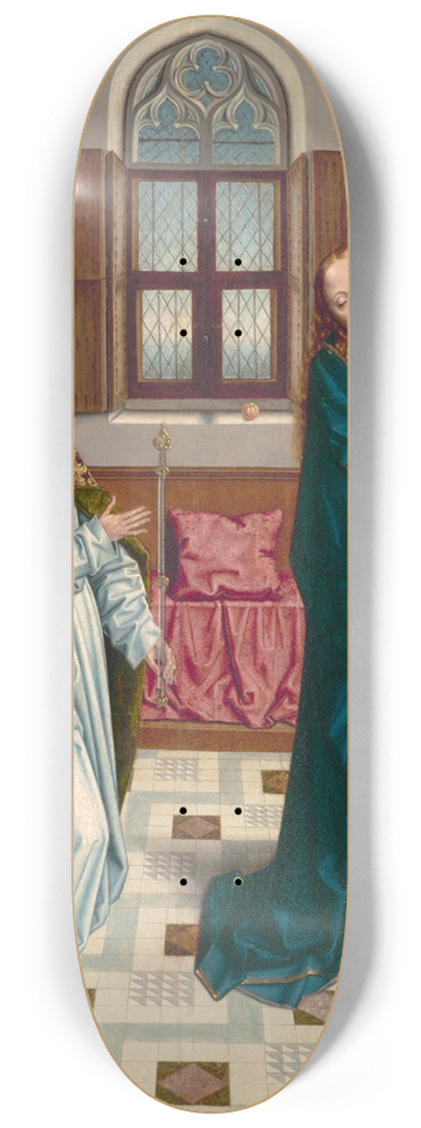 Albrecht Bouts - The Annunciation 8.25 inch art skate deck