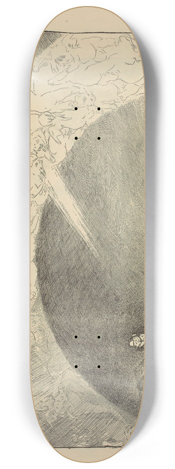 Charles Dana Gibson - After the quarrel 8.25 inch art skate deck