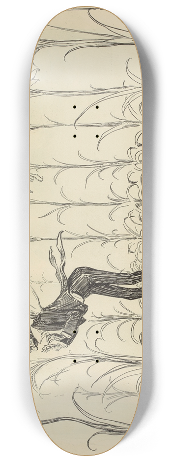 Charles Dana Gibson - Bygone Summers 8.25 inch art skate deck