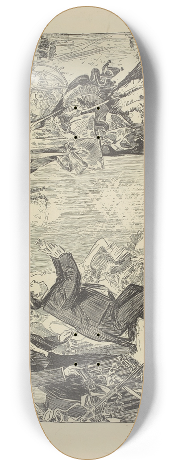Charles Dana Gibson - Embarrassing 8.25 inch art skate deck