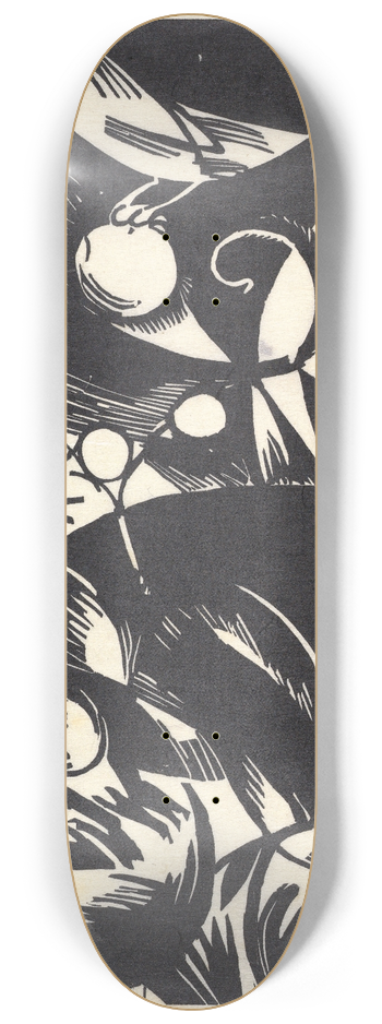 Franz Marc - Creation I (Schpfungsgeschichte I) 8.25 inch art skate deck