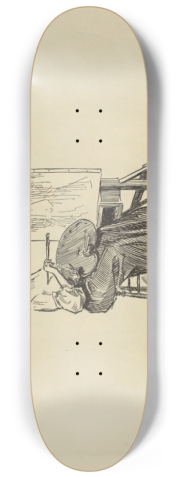 Charles Dana Gibson - Keep Still, Please 8.25 inch art skate deck