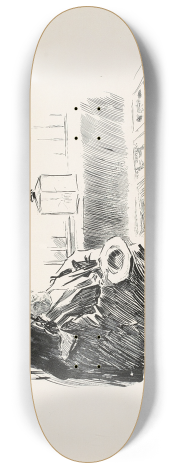Charles Dana Gibson - London Parks 8.25 inch art skate deck