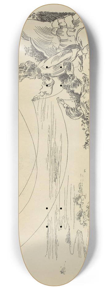 Charles Dana Gibson - Summer sports 8.25 inch art skate deck