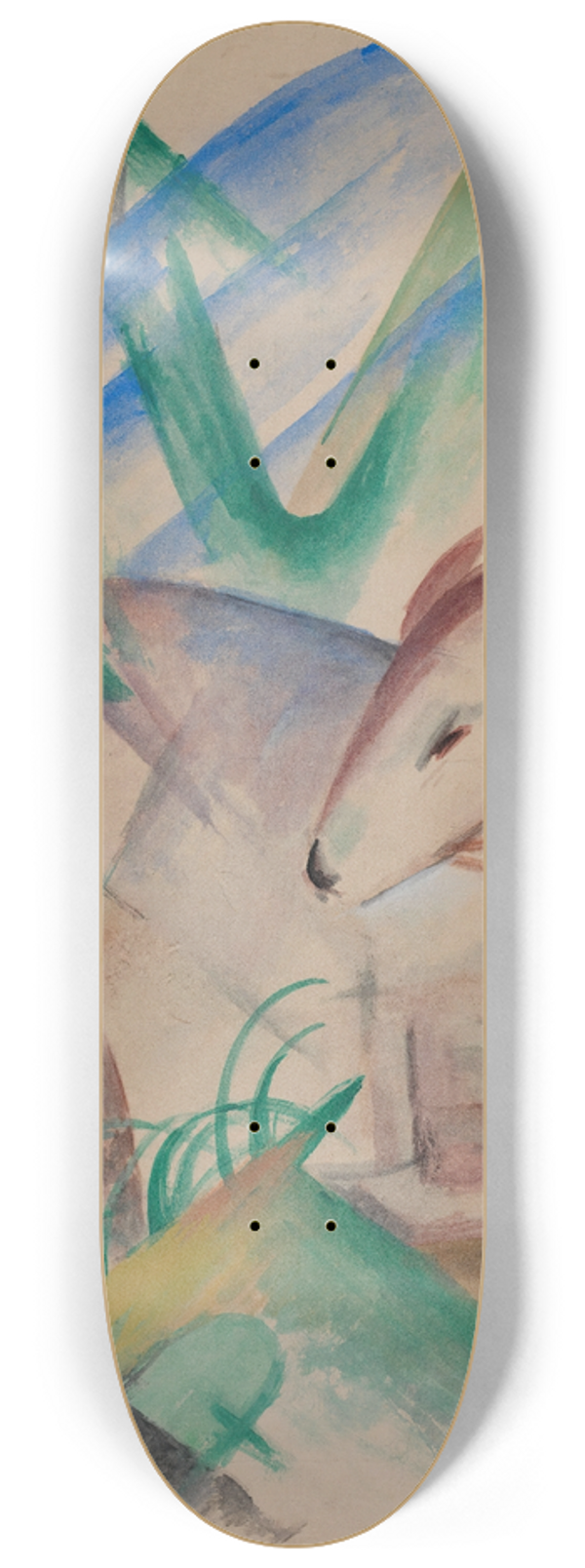 Franz Marc - Red Deer 8.25 inch art skate deck