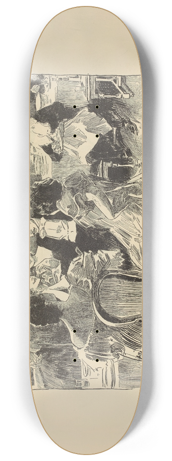 Charles Dana Gibson - Why is it always thus 8.25 inch art skate deck