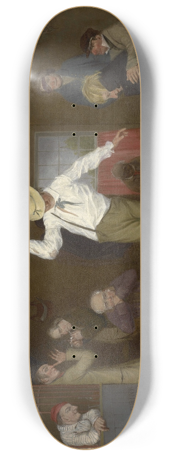 Charles Deas - Walking The Chalk 8.25 inch art skate deck