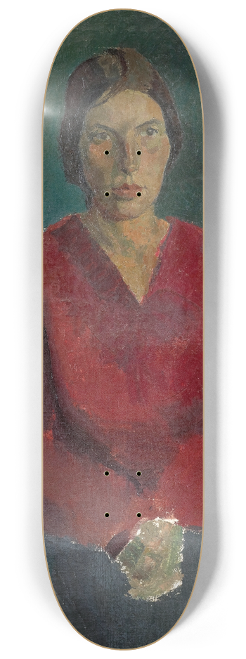 Franz Marent - Lady In Dark Blouse 8.25 inch art skate deck