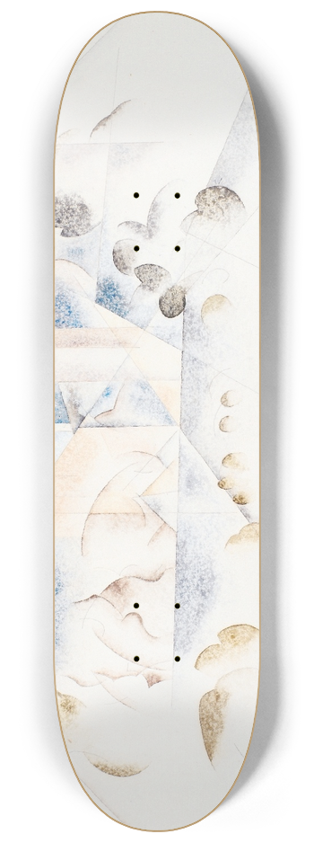 Charles Demuth - Bermuda, Masts and Foliage 8.25 inch art skate deck