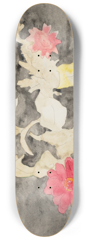 Charles Demuth - Zinnias 8.25 inch art skate deck