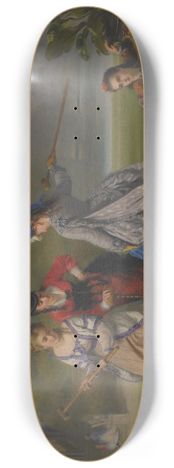 Charles Edouard Boutibonne - Croquet Players 8.25 inch art skate deck