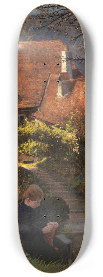 Franz Moppert - Hauswinkel im Garten 8.25 inch art skate deck