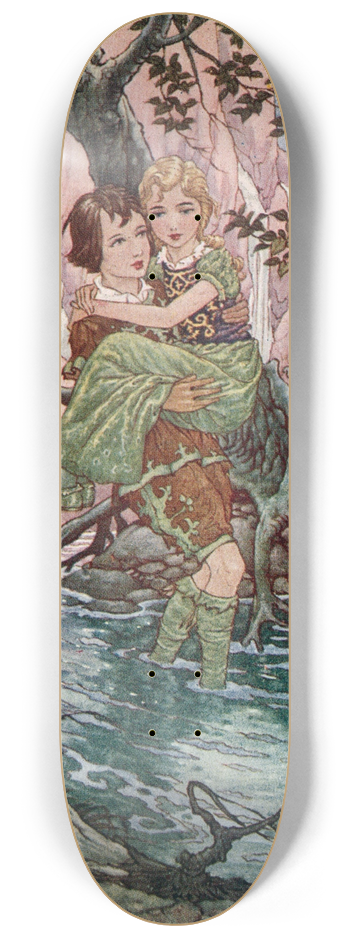 Charles Folkard - Curdie had again and again to carry her 8.25 inch art skate deck