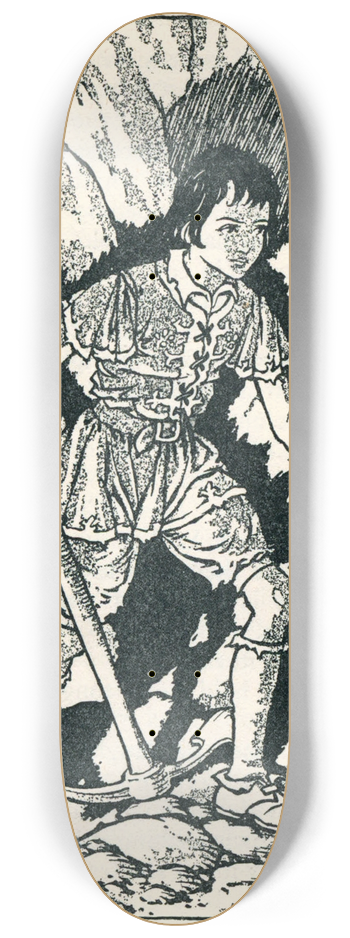 Charles Folkard - Curdie kept quite still 8.25 inch art skate deck