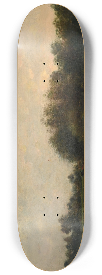 Charles Franois Daubigny - Bords de lOise 8.25 inch art skate deck