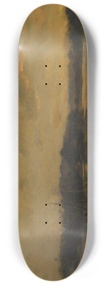 Charles Franois Daubigny - La rivire, le soir 8.25 inch art skate deck