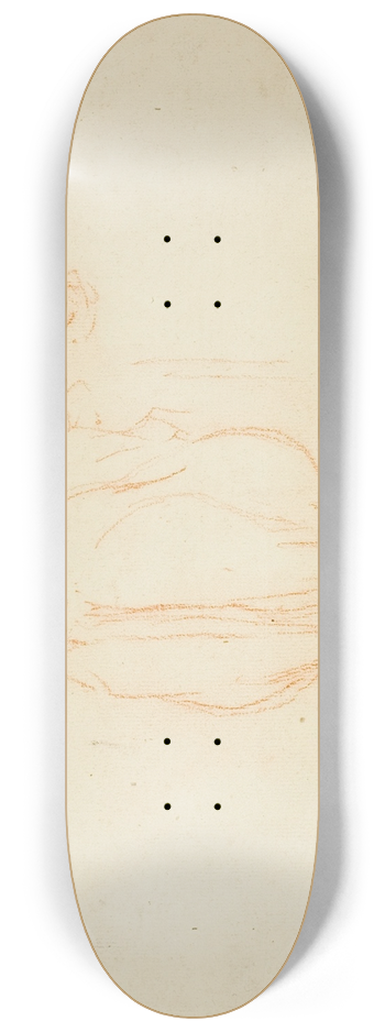 Charles Franois Daubigny - Standing Cattle 8.25 inch art skate deck