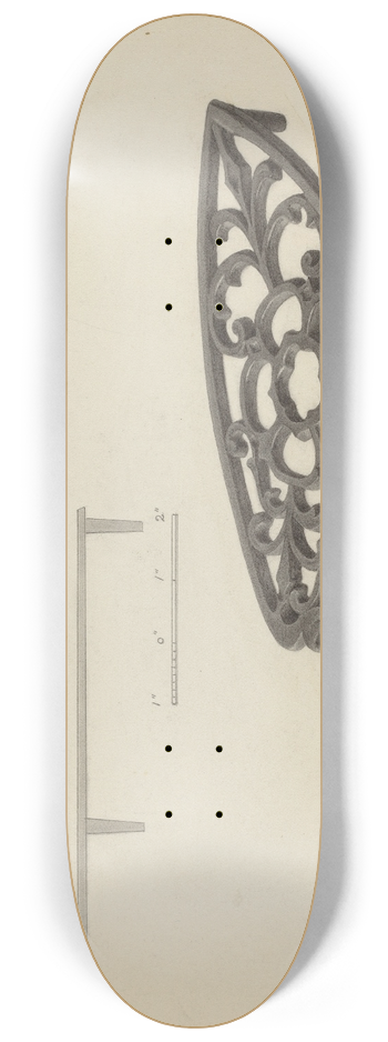 Charles Garjian - Flat Iron Holder 8.25 inch art skate deck