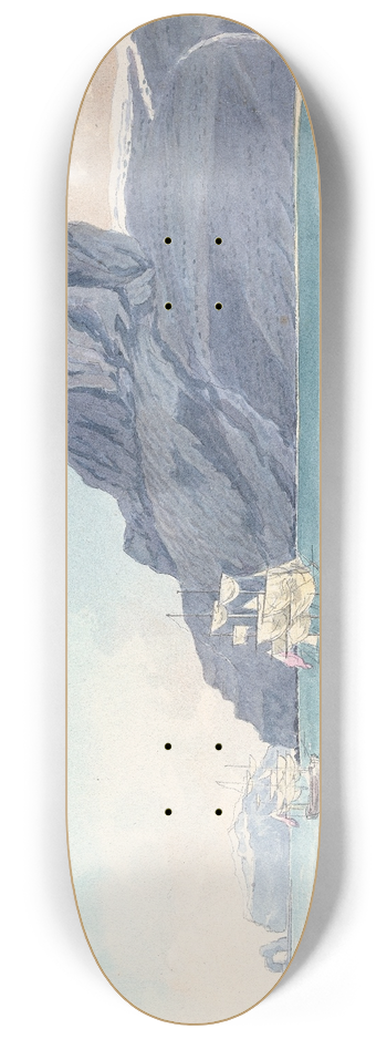 Charles Hamilton Smith - Christmas Harbour, Kerguelen Land 8.25 inch art skate deck