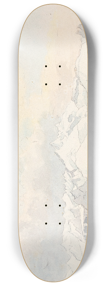 Charles Hamilton Smith - Spitzbergen, Main Peaks Bearing West 8.25 inch art skate deck