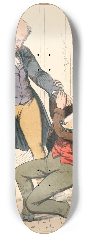 Charles Henry Bennett - The Treacherous Cur 8.25 inch art skate deck
