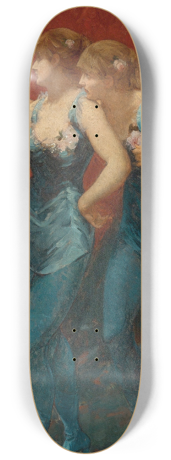 Charles Hermans - Two dancers 8.25 inch art skate deck