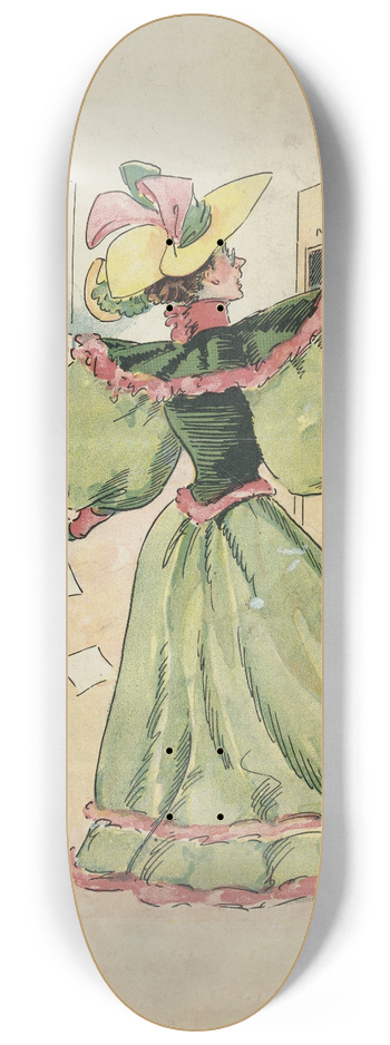 Charles Jay Taylor - A squelcher for woman suffrage 8.25 inch art skate deck