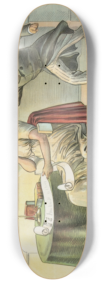 Charles Jay Taylor - I am a Democrat! 8.25 inch art skate deck