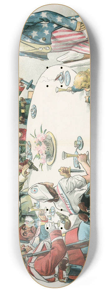 Charles Jay Taylor - The nations holiday feast 8.25 inch art skate deck