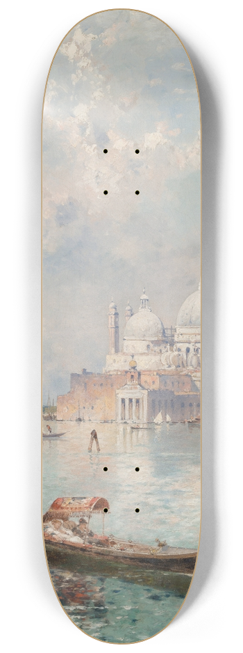 Franz Richard Unterberger - Santa Maria della Salute from the Grand Canal 8.25 inch art skate deck