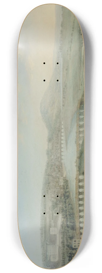 Charles-Lopold Grevenbroeck - LIle Seguin, le pont de Svres et Saint-Cloud 8.25 inch art skate deck