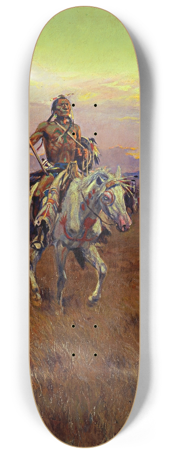 Charles Marion Russell - Medicine Man 8.25 inch art skate deck