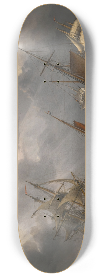 Charles Martin Powell - Shipping in a storm 8.25 inch art skate deck