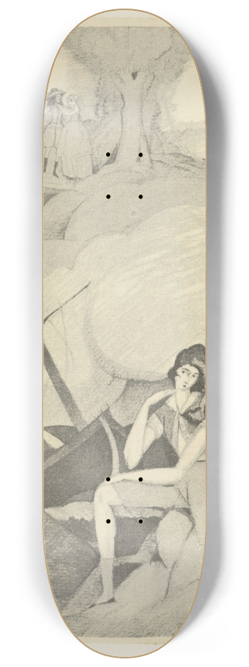 Charles Martin - Rendez-moi mon lger bateau (Romance) 8.25 inch art skate deck