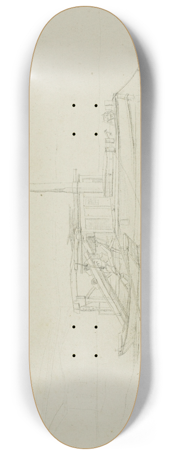 Charles Meryon - A Dredge 8.25 inch art skate deck