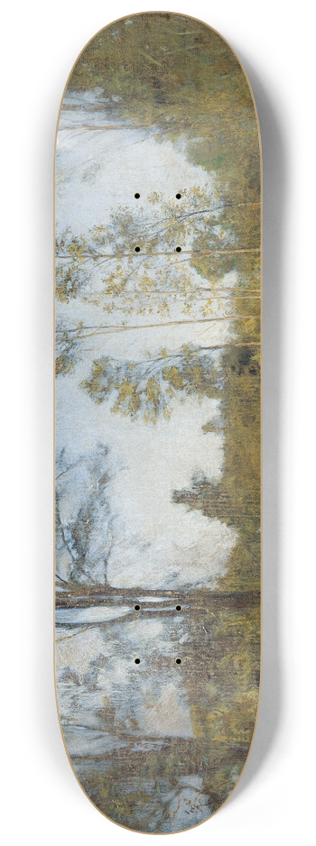 Franz Rumpler - Landschaft mit Heuwagen 8.25 inch art skate deck